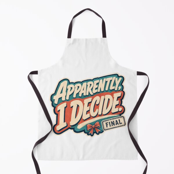 Item preview, Apparently I Decide Final – Funny Sarcastic Retro Feminine Quote designed and sold by ice-apparel.