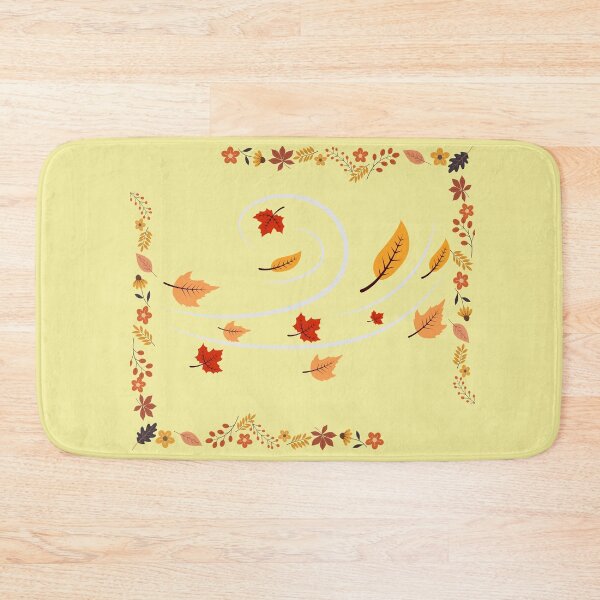 Item preview, Autumn Leaves Swirling Wind Botanical Fall Border designed and sold by SolutionsArt.