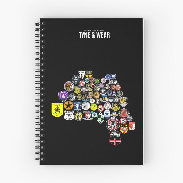 Item preview, Mens Footballing Map of Tyne & Wear designed and sold by Footy-Maps.