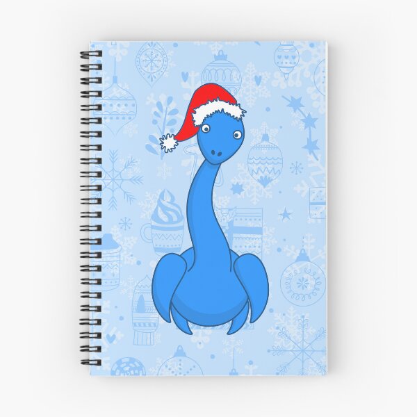 Item preview, blue christmas santa claus Loch ness Monster designed and sold by Gossip Rag.