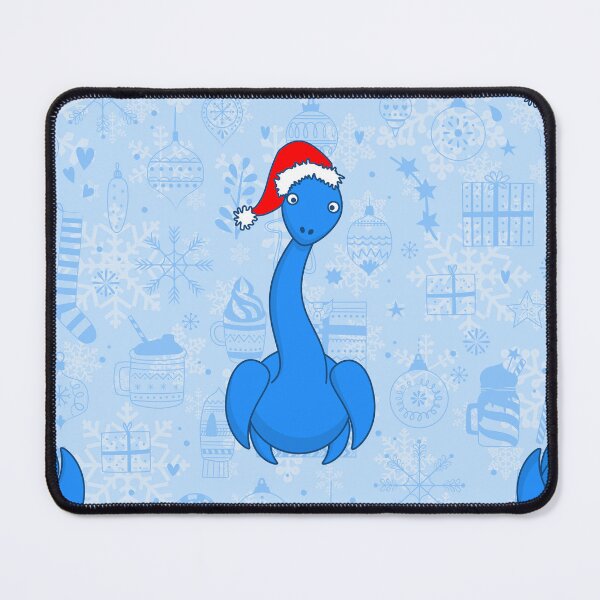 Item preview, blue christmas santa claus Loch ness Monster designed and sold by Gossip Rag.