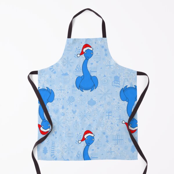 Item preview, blue christmas santa claus Loch ness Monster designed and sold by Gossip Rag.