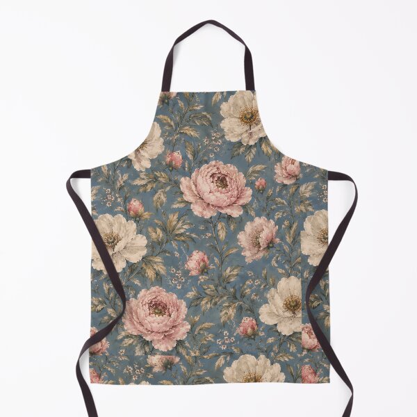 Artikelvorschau, Vintage-Blau-Rosé-Pfingstrosen-Blumen entworfen und verkauft von Sandy Beach Decor.