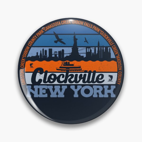 Item preview, Clockville New York Sunset Retro Vintage Local Pride Logo designed and sold by CRHPOD20.