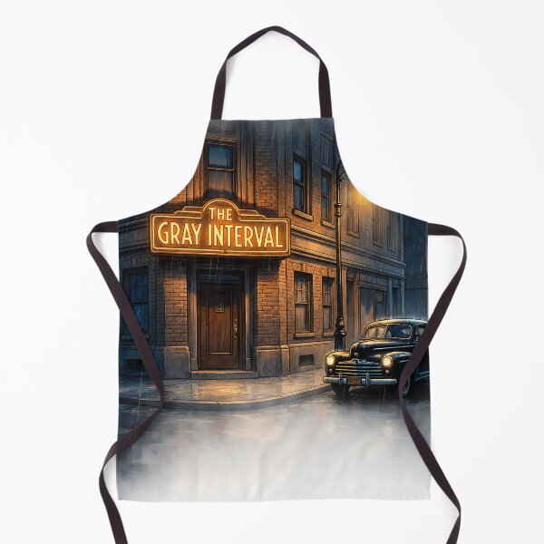 Item preview, The Gray Interval - Vintage Noir Rainy Night Street View designed and sold by ThegrayInterval.