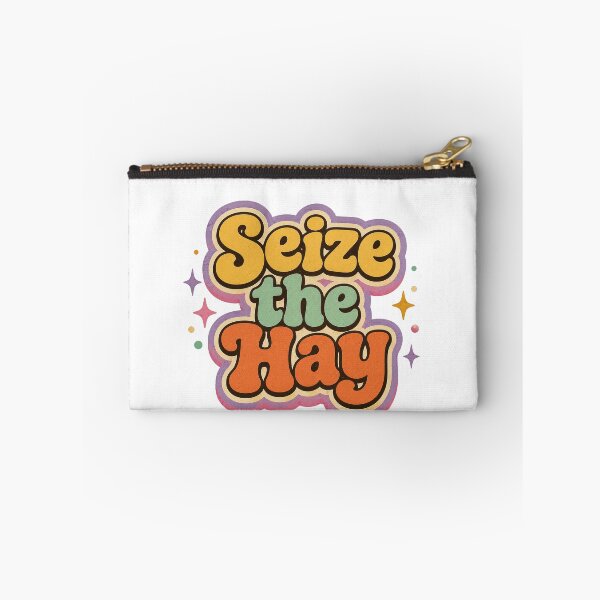 Item preview, Seize the Day Sticker, Motivational Quote Sticker, Positive Affirmation, Cute Retro Sticker, Inspirational Gift designed and sold by SleepyLlamaClothes.