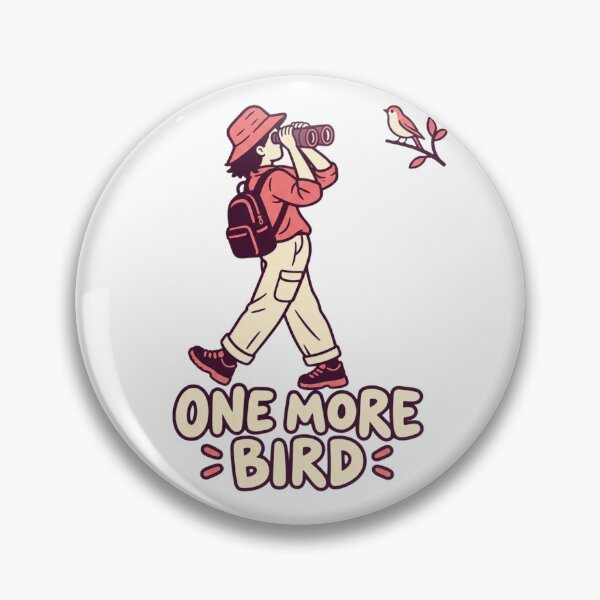 Item preview, One More Bird – Funny Birdwatching Illustration designed and sold by FreePath-Move.
