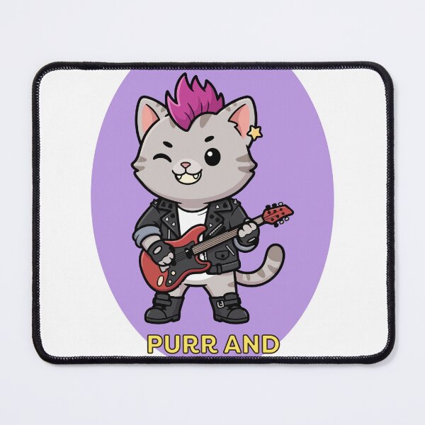 Item preview, Kawaii Rocker Cat with Guitar designed and sold by eduardoroa22.