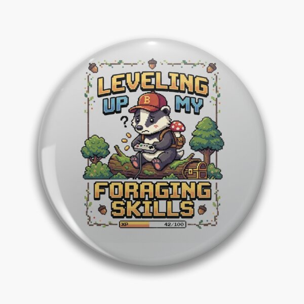 Item preview, Leveling Up My Foraging Skills designed and sold by FakePeopleSuck.