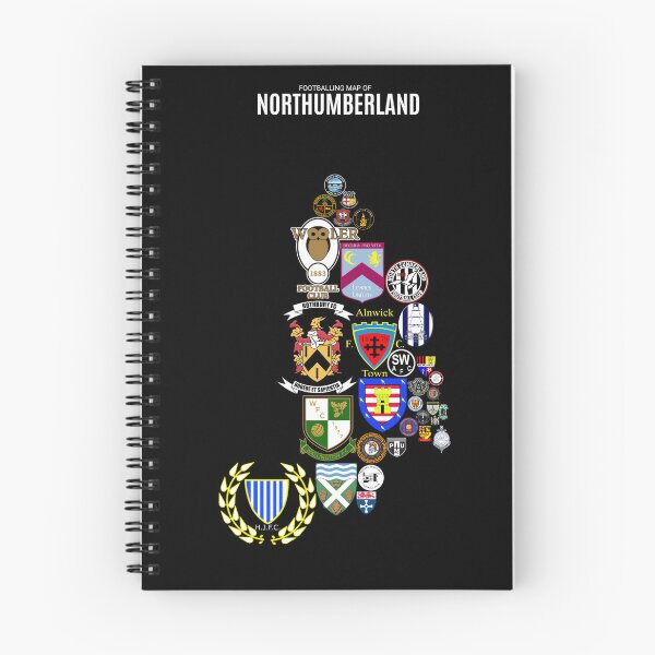 Item preview, Mens Footballing Map of Northumberland designed and sold by Footy-Maps.