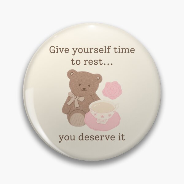 Item preview, Coquette Teddy Bear Give Yourself Time To Rest designed and sold by miawgigi.