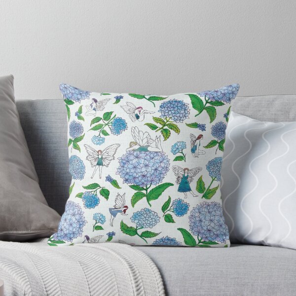 Item preview, Whimsical Watercolor Magical Fairies And Hydrangea Blossoms designed and sold by Goddessart.