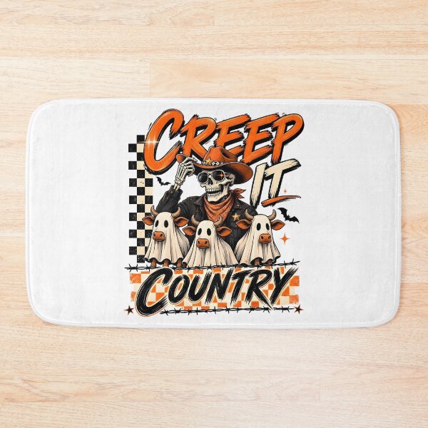 Item preview, Creep It Country Ghost Cow Skeleton Cowboy designed and sold by Arens ★★★★★.