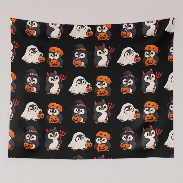Item preview, Halloween penguins designed and sold by Konvero.