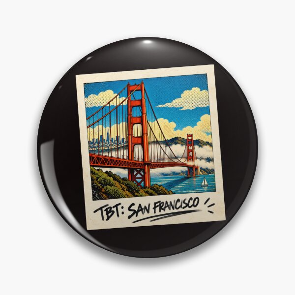 Item preview, TBT: San Francisco Golden Gate Bridge – Vintage Pop Art Travel designed and sold by ByJeffro.