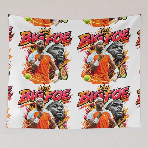 Item preview, Big Foe Tennis Warrior | Powerful Tennis Champion Sports Art designed and sold by Art Wave Studio.