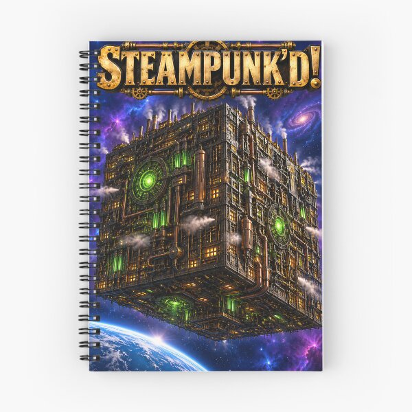 Item preview, Steampunk'd Cyborg Cube Space Ship designed and sold by Moviebuff91.