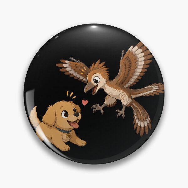 Item preview, archaeopteryx with dog designed and sold by Konvero.