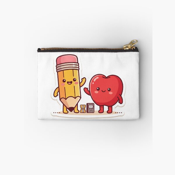 Item preview, Cute Pencil and Heart Back to School Teacher designed and sold by DofinaSur.