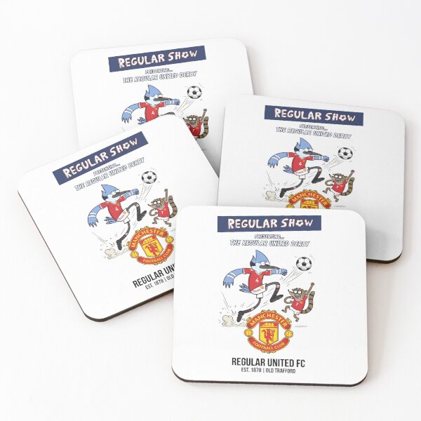Item preview, Regular Show Characters Playing Football For Manchester United designed and sold by FreakToons.