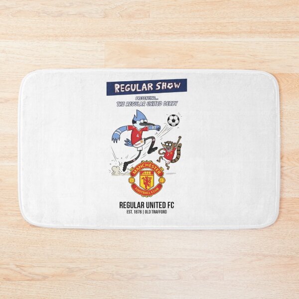 Item preview, Regular Show Characters Playing Football For Manchester United designed and sold by FreakToons.