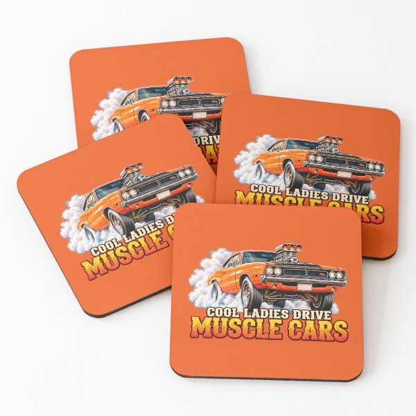 Item preview, Cool Ladies Drive Muscle Cars Funny Women’s Car T-Shirt designed and sold by TZehrfeldPhotos.