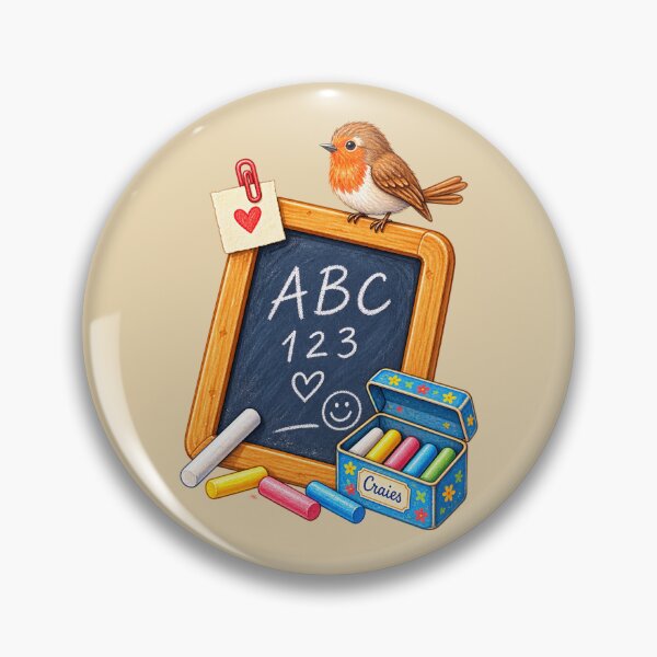 Item preview, Charming Vintage School Slate & Robin designed and sold by JessouArt.