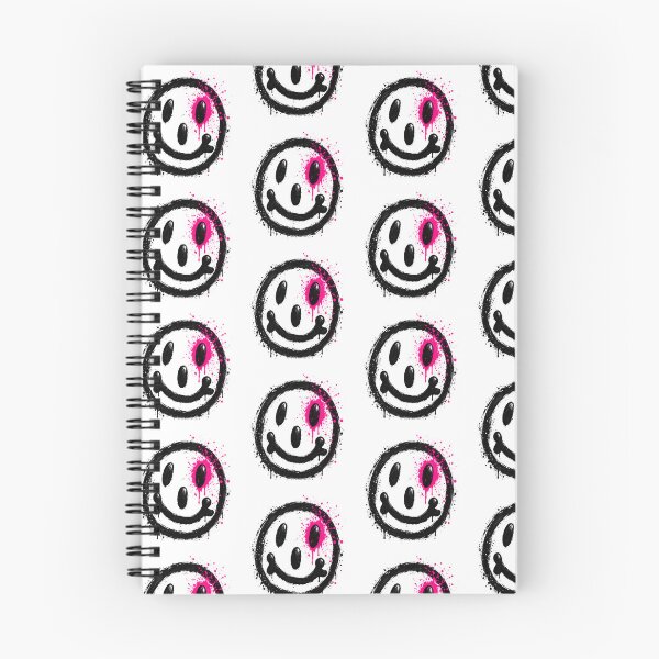 Item preview, Black White Smiley Neon Magenta Art designed and sold by peteys71.