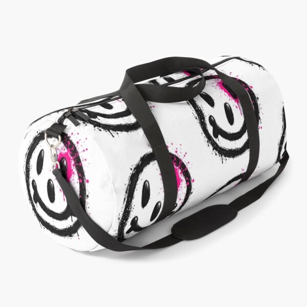 Item preview, Black White Smiley Neon Magenta Art designed and sold by peteys71.