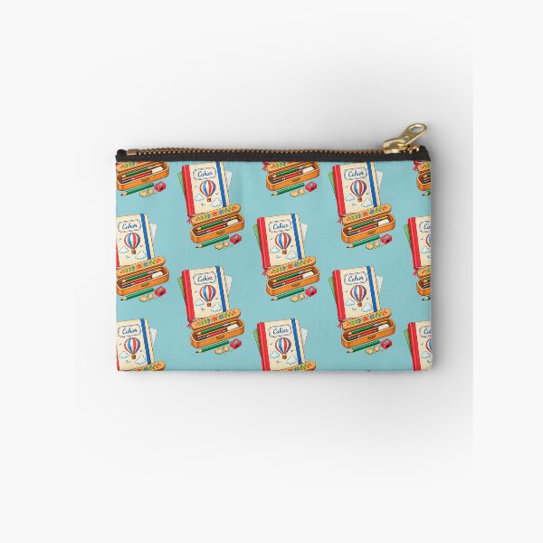 Aperçu de l'œuvre Charming Vintage School Notebook & Pencil Case créée et vendue par JessouArt.