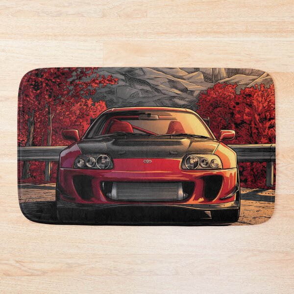 Item preview, Toyota Supra MK4 Carbon Hood Red JDM Autumn Art designed and sold by Racing Art Store.