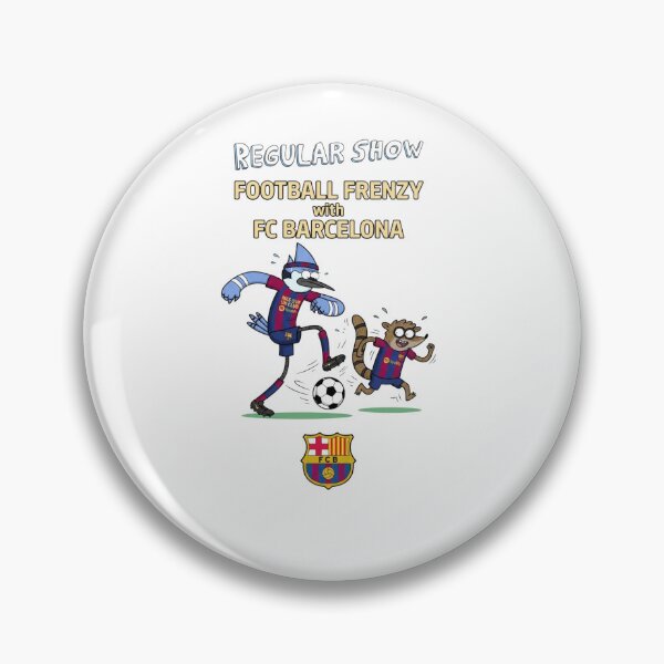 Item preview, Regular Show Characters playing Football Frenzy for FC Barcelona designed and sold by FreakToons.