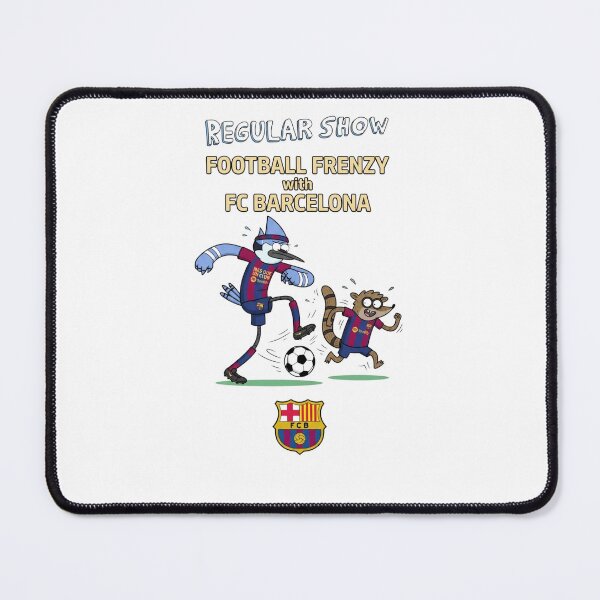 Item preview, Regular Show Characters playing Football Frenzy for FC Barcelona designed and sold by FreakToons.
