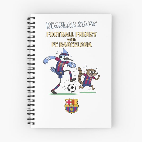 Item preview, Regular Show Characters playing Football Frenzy for FC Barcelona designed and sold by FreakToons.