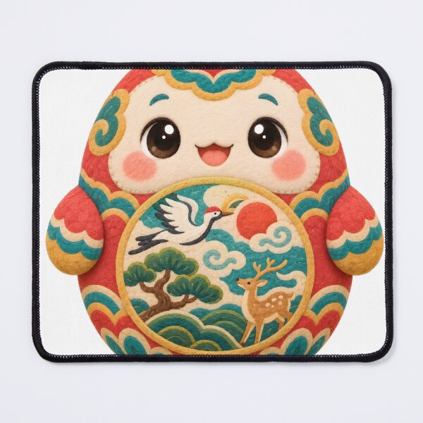 Item preview, Korean Sipjangsaeng Ten-symbols-of-longevity Mascot — Marker-style Digital Illustration designed and sold by radou88.