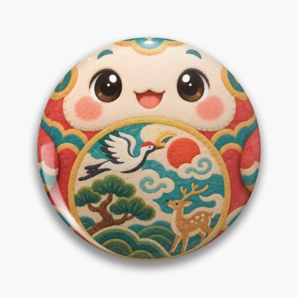 Item preview, Korean Sipjangsaeng Ten-symbols-of-longevity Mascot — Marker-style Digital Illustration designed and sold by radou88.