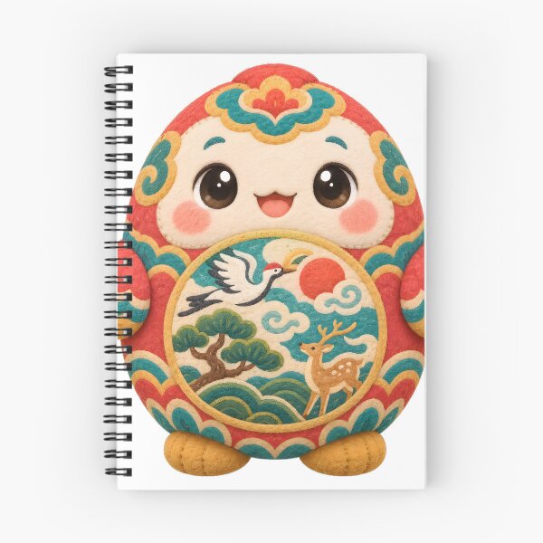 Item preview, Korean Sipjangsaeng Ten-symbols-of-longevity Mascot — Marker-style Digital Illustration designed and sold by radou88.