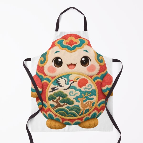 Item preview, Korean Sipjangsaeng Ten-symbols-of-longevity Mascot — Marker-style Digital Illustration designed and sold by radou88.