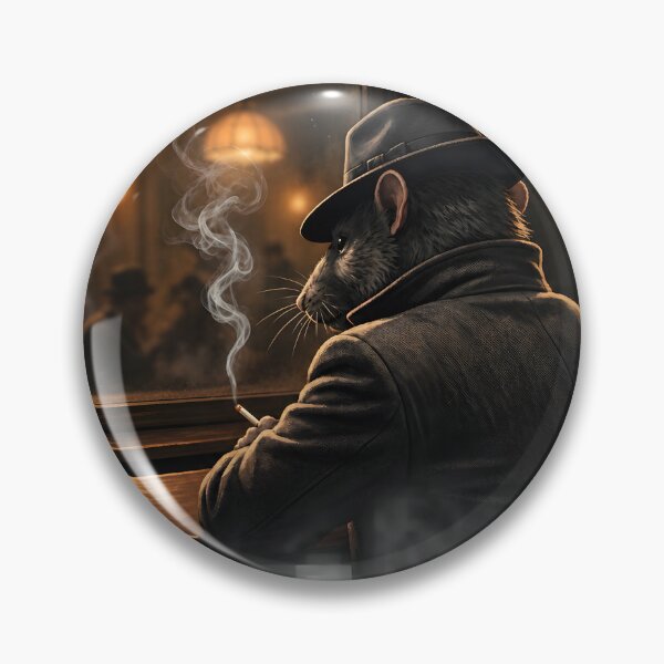 Item preview, The Gray Interval - Noir Rat Gangster at the Bar Counter designed and sold by ThegrayInterval.