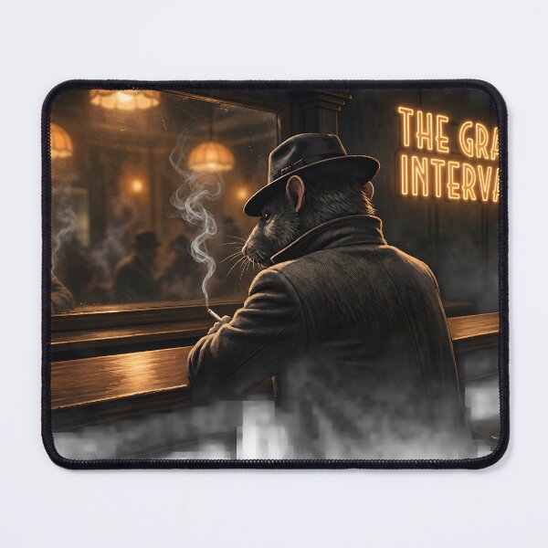 Item preview, The Gray Interval - Noir Rat Gangster at the Bar Counter designed and sold by ThegrayInterval.