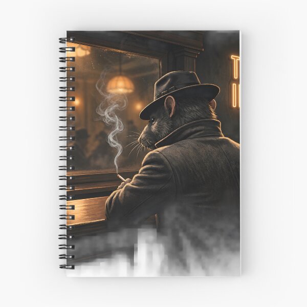 Item preview, The Gray Interval - Noir Rat Gangster at the Bar Counter designed and sold by ThegrayInterval.