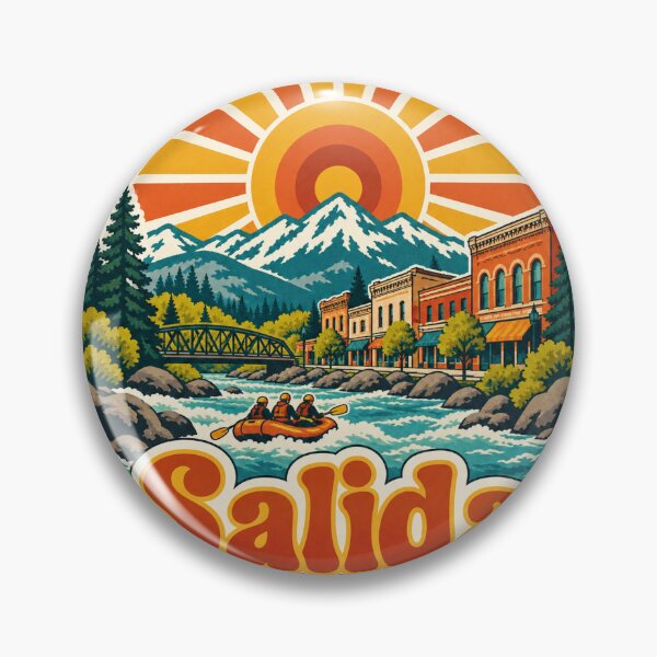 Item preview, Salida USA Travel Souvenir - Retro Illustration designed and sold by VisualArtsOasis.