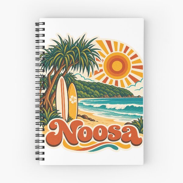 Item preview, Noosa Australia Travel Souvenir - Retro Illustration designed and sold by VisualArtsOasis.