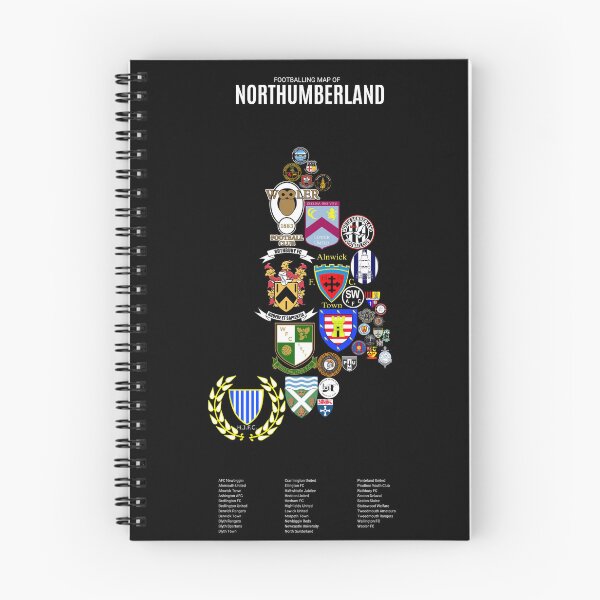 Item preview, Mens Footballing Map of Northumberland designed and sold by Footy-Maps.