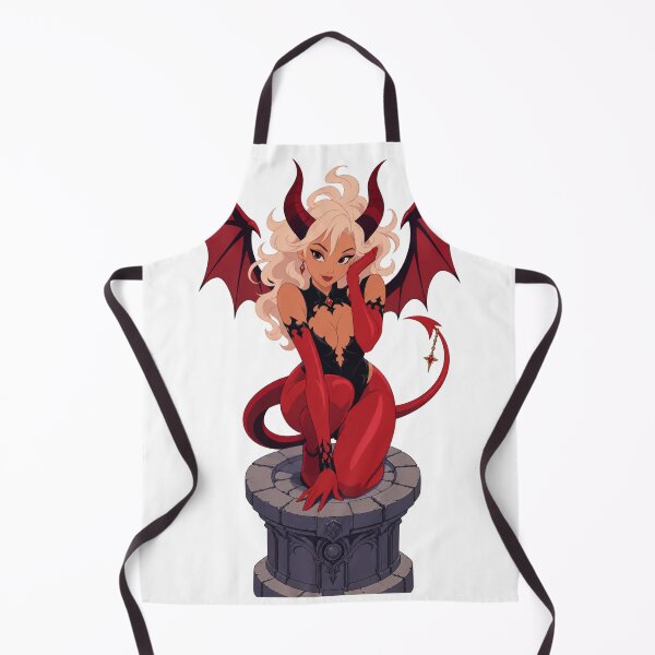 Item preview, Crimson Demon Queen – Gothic Fantasy Pin Up designed and sold by  Hollow Moon Studios..