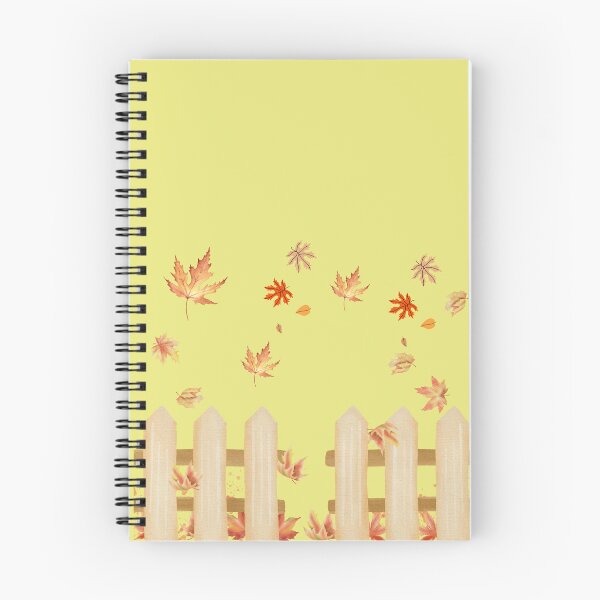 Item preview, Autumn Maple Leaves Falling Over Wooden Picket Fence designed and sold by SolutionsArt.