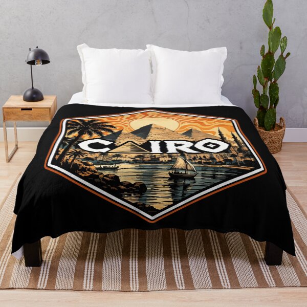 Item preview, Cairo Egypt Piramids Trippy Art Travel designed and sold by TomFrontierArt.