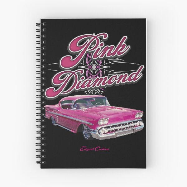 Item preview, 1958 Impala Pink Diamond with text - Lowrider, Kustom, Hot Rod, Muscle Car designed and sold by Elegant Customs.
