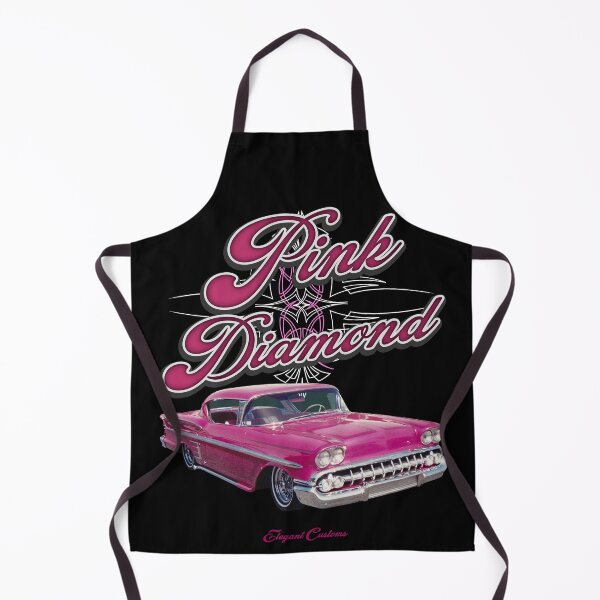 Artikelvorschau, 1958er Impala Pink Diamond mit Text – Lowrider, Kustom, Hot Rod, Muscle Car entworfen und verkauft von Elegant Customs.