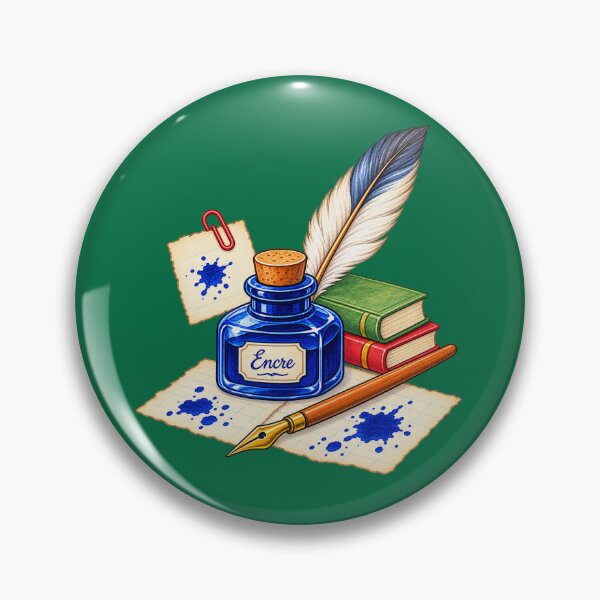 Item preview, Charming Vintage Inkwell & Quill designed and sold by JessouArt.
